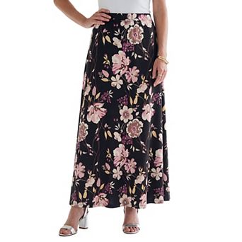 Roaman's Women's Plus Size Ultrasmooth Fabric Maxi Skirt