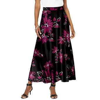 Roaman's Women's Plus Size Ultrasmooth Fabric Maxi Skirt