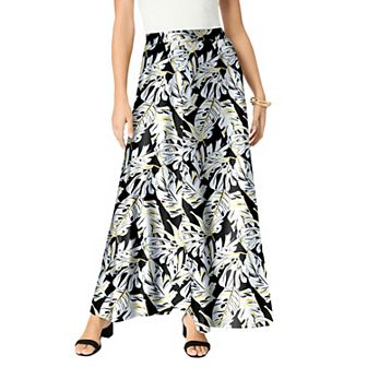 Roaman's Women's Plus Size Ultrasmooth Fabric Maxi Skirt