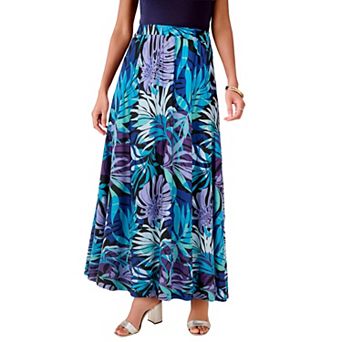 Roaman's Women's Plus Size Ultrasmooth Fabric Maxi Skirt