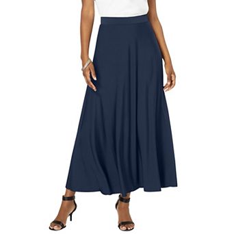 Roaman's Women's Plus Size Ultrasmooth Fabric Maxi Skirt