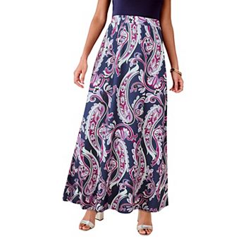 Roaman's Women's Plus Size Ultrasmooth Fabric Maxi Skirt