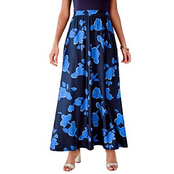 Roaman's Women's Plus Size Ultrasmooth Fabric Maxi Skirt