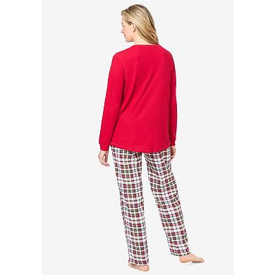 Only Necessities Plus Size Thermal PJ Set
