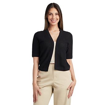 Women's AB Studio Elbow Sleeve Sweater Cardigan