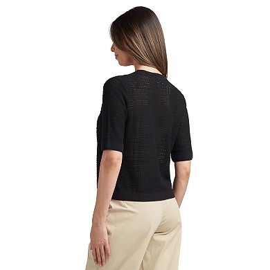 Women's AB Studio Elbow Sleeve Sweater Cardigan
