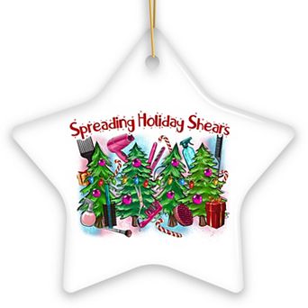 Spreading Holiday Shears Hairstylist Cute Christmas Ornament, Hairdresser Gift