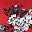 Red Floral Bunches