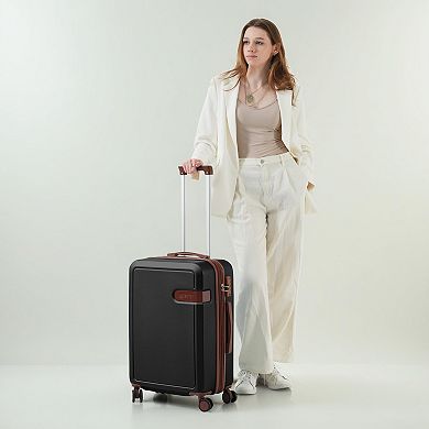 Merax 4 Piece Luggage Set with Compression Packing Cubes for Suitcase Expanable Spinner Wheels