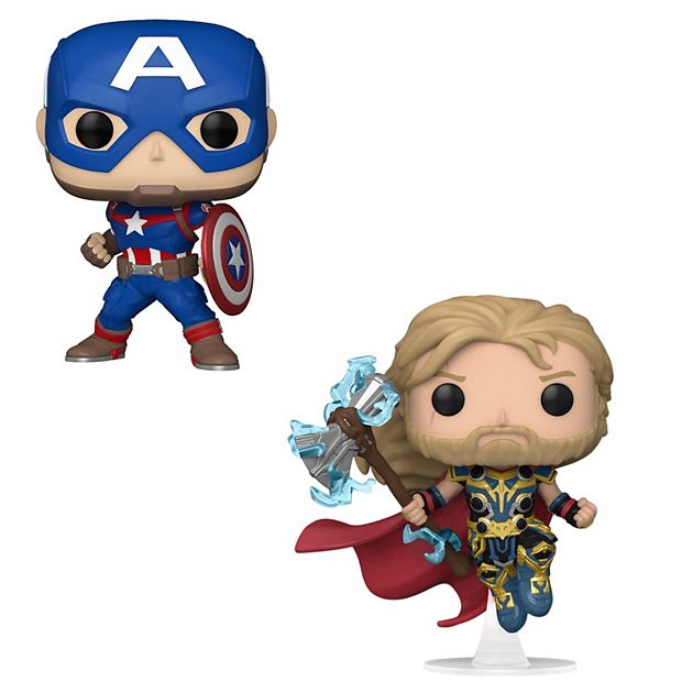 FUNKO POP！　MARVEL THOR CAPTAINAMERICA Funko Pop! 2 Pack Marvel - Captain America #1419 & Thor #1040
