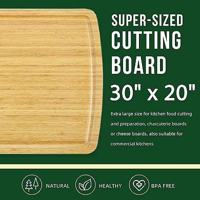 Large Wood Cutting Boards for Meat, Cutting Board Stove Top Cover, Large Charcuterie Board