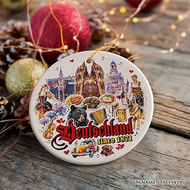 Artistic Germany Landmarks, Bavarian Heritage and Culture Gift and Travel Souvenir, Version 1