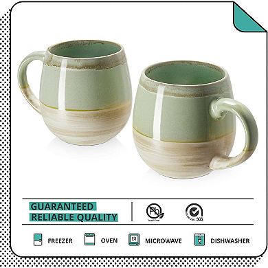 21 Oz Large Ceramic Coffee Mug, Stoneware Coffee Mugs Set of 2