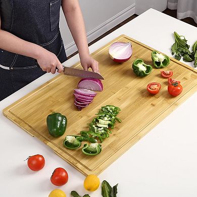Extra Large Cutting Board for Kitchen, Wood Cutting Board for Meat, Vegetables