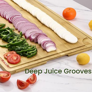 Extra Large Cutting Board for Kitchen, Wood Cutting Board for Meat, Vegetables