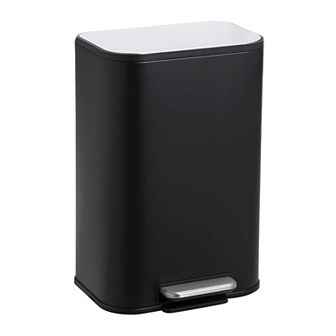 3.2 Gallon Stainless Steel Garbage Can with Lid, for Kitchen Bedroom Restroom