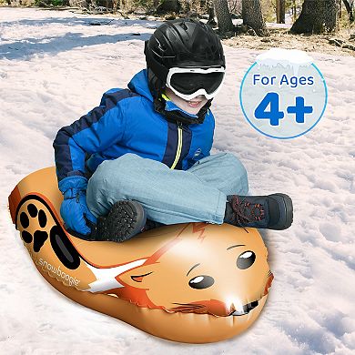 Wham-O Snowboogie Winter Snow Tube, 44" Single Rider Inflatable Animal Sled