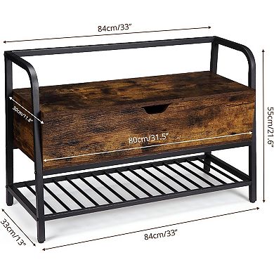 Shoe Storage Bench, Entryway Bench, for Entryway, Bedroom, Hallway