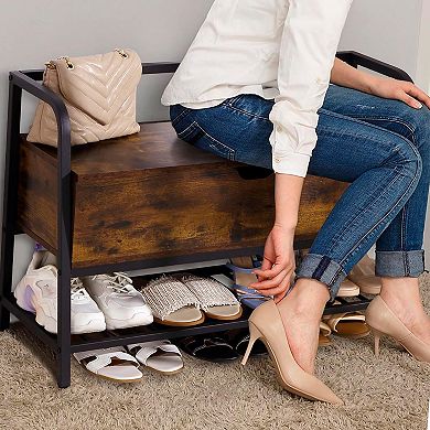 Shoe Storage Bench, Entryway Bench, for Entryway, Bedroom, Hallway