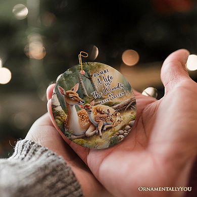 A Life in the Woods Ornament, Children Story Christmas Gift and Decor