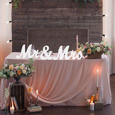 Wooden Mr and Mrs Sign Rustic wood Mr & Mrs Letters Wedding Signs