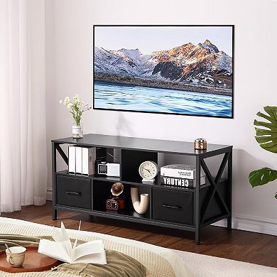 TV Stand for 50 inch TV, for Living Room, Bedroom, Entryway