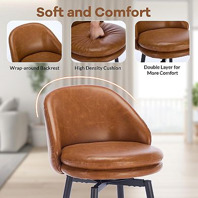 Swivel Bar Stools Set of 2
