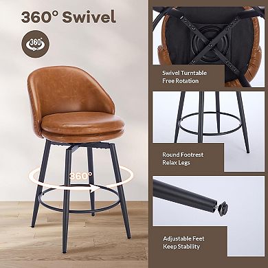 Swivel Bar Stools Set of 2