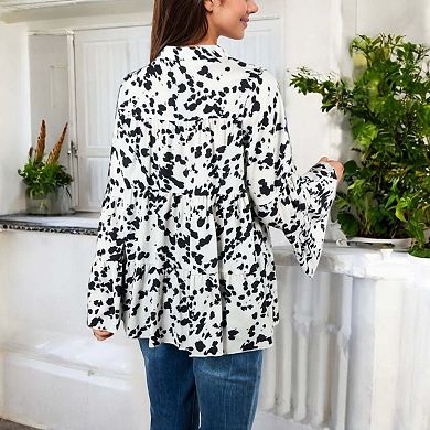 Women's Animal Print Light Blouse