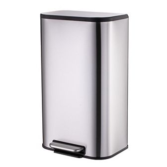 13 Gallon Tall Kitchen Garbage Can with Removable Inner Bucket, Slim Rectangular