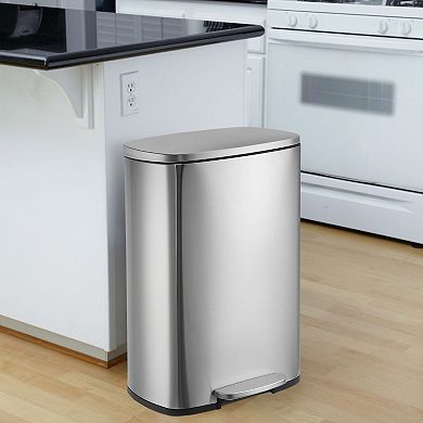 13 Gallon Tall Kitchen Garbage Can with Removable Inner Bucket