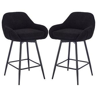 Modern Swivel Bar Stools Set of 2