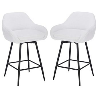 Modern Swivel Bar Stools Set of 2