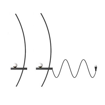 2-pack Modern Orb Arc Wall Lamp