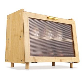 Double Layer Large Bread Box for Kitchen Counter