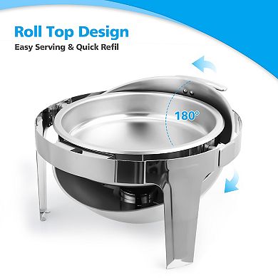 Chafing Dish Buffet Set, 6.8 QT Round