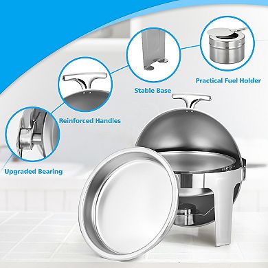 Chafing Dish Buffet Set, 6.8 QT Round