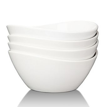 42 Ounce Porcelain Bowls Set of 4 Pack Premium Ceramic Bowls for Soup