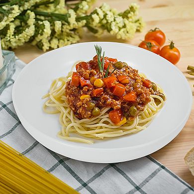 Large Pasta Bowls Set of 6, Shallow Wide Dinner Bowls, 8 inch
