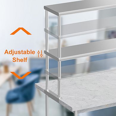 Stainless Steel Overshelf for Prep & Work Table, 12'' x 48''