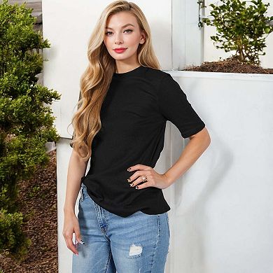 Women's Basic Short Sleeve Casual T-Shirt