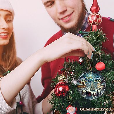 Your Light will Always Shine in Our Hearts Ornament, Enchanting Victorian Christmas Memorial Gift