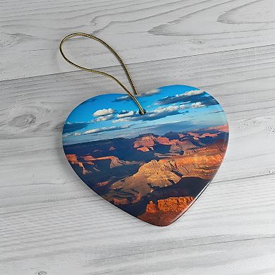 Grand Canyon National Park Ornament, Arizona Christmas Decoration, Heart Version