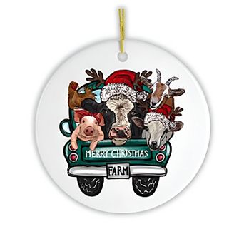 Farm Animal Christmas Ornament