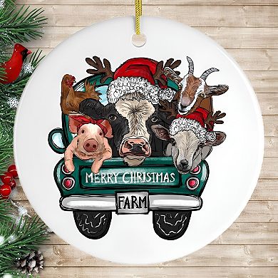 Farm Animal Christmas Ornament