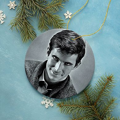 Norman Bates Psycho Christmas Ornament, Vintage 1960s Horror Movie Theme