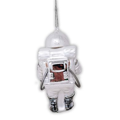 Astronaut Glass Christmas Ornament