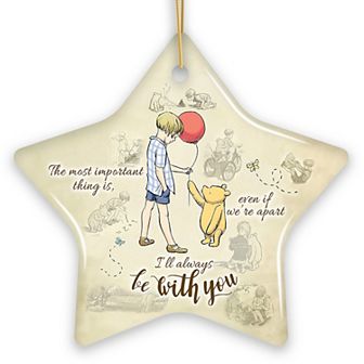 I'll Always be with You Ornament, Comforting Yellow Bear Christmas Gift and Keepsake, Star
