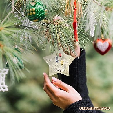 I'll Always be with You Ornament, Comforting Yellow Bear Christmas Gift and Keepsake, Star