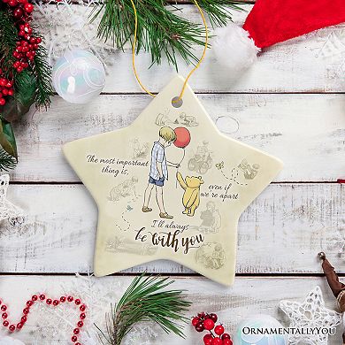I'll Always be with You Ornament, Comforting Yellow Bear Christmas Gift and Keepsake, Star